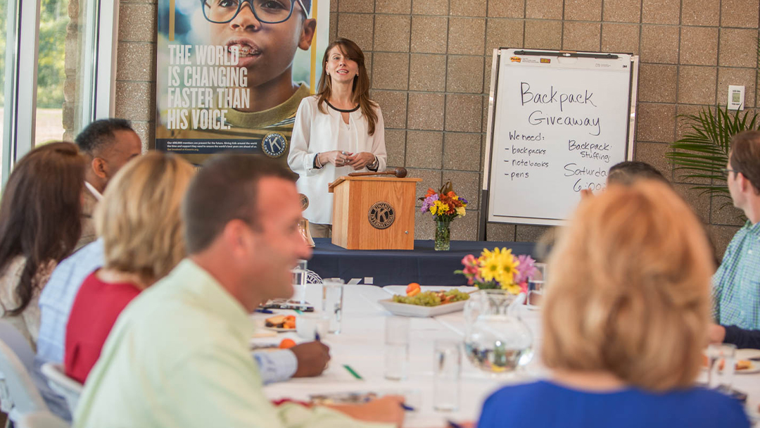 Kiwanis club meeting
