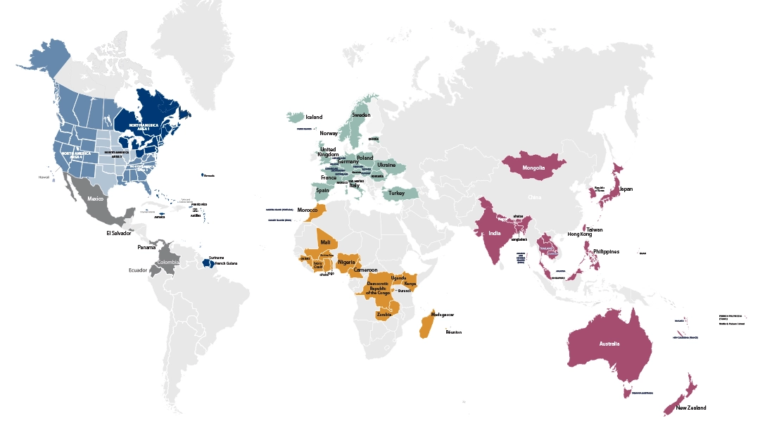 New Map Kiwanis International