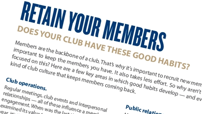 Kiwanis club meeting